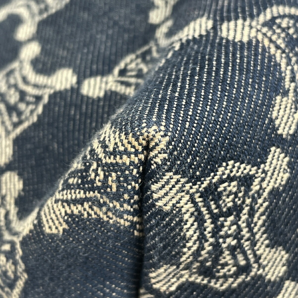 Celine Macadam tote bag denim blue brown - Picture 2 of 6